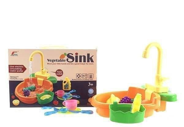 سینک سبزیجات بسیار طبیعی و سرگرم کننده برای کودکان و دارای تجهیزات