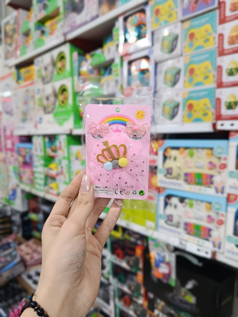ست گیره و گوشواره دخترانه