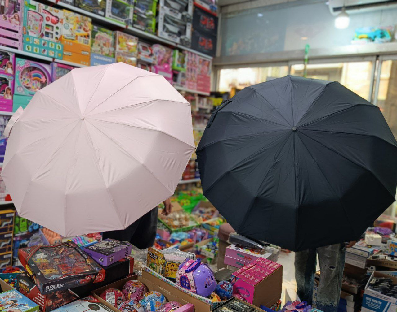 چتر ۱۲فنر دوبل نیمه اتومات بزرگ